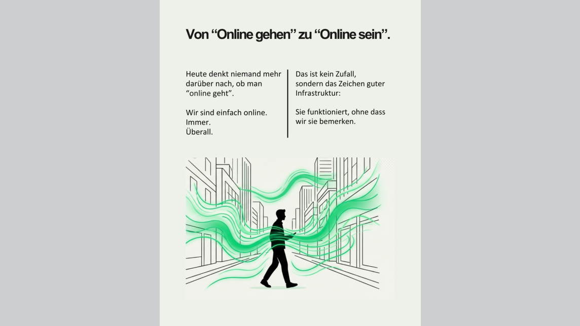 Von "Online gehen" zu "Online sein".