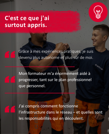 C'est ce que j'ai surtout appris.