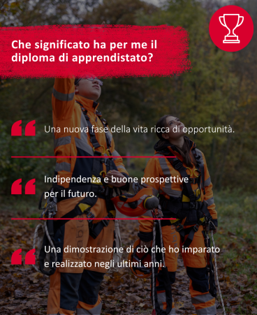 Che significato ha per me il diploma di apprendistato?